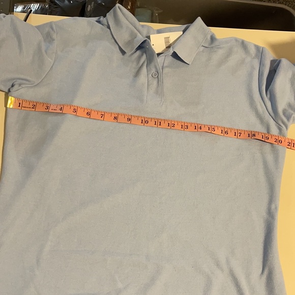 1~Gildan Dry Blend Polo Shirt School Uniform Large 35%Cotton & 65%Polyester - Picture 5 of 9